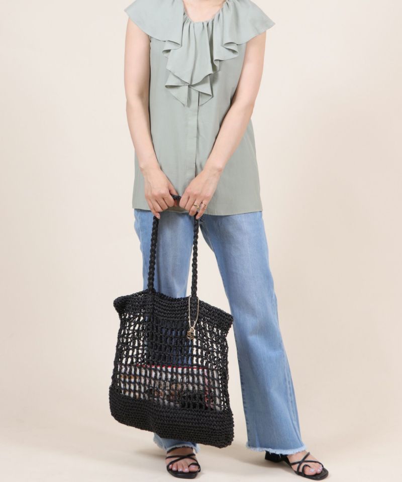 Handed By かごバッグ MOTIF M 手編みかごバッグ カゴバッグ