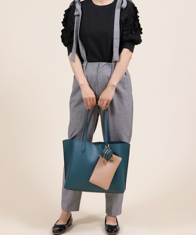 美品　トートバッグ ネイビー/ベージュ　並行輸入品 楽天市場】トートバッグ キャンバス M 持ち手 長め 革 日本製