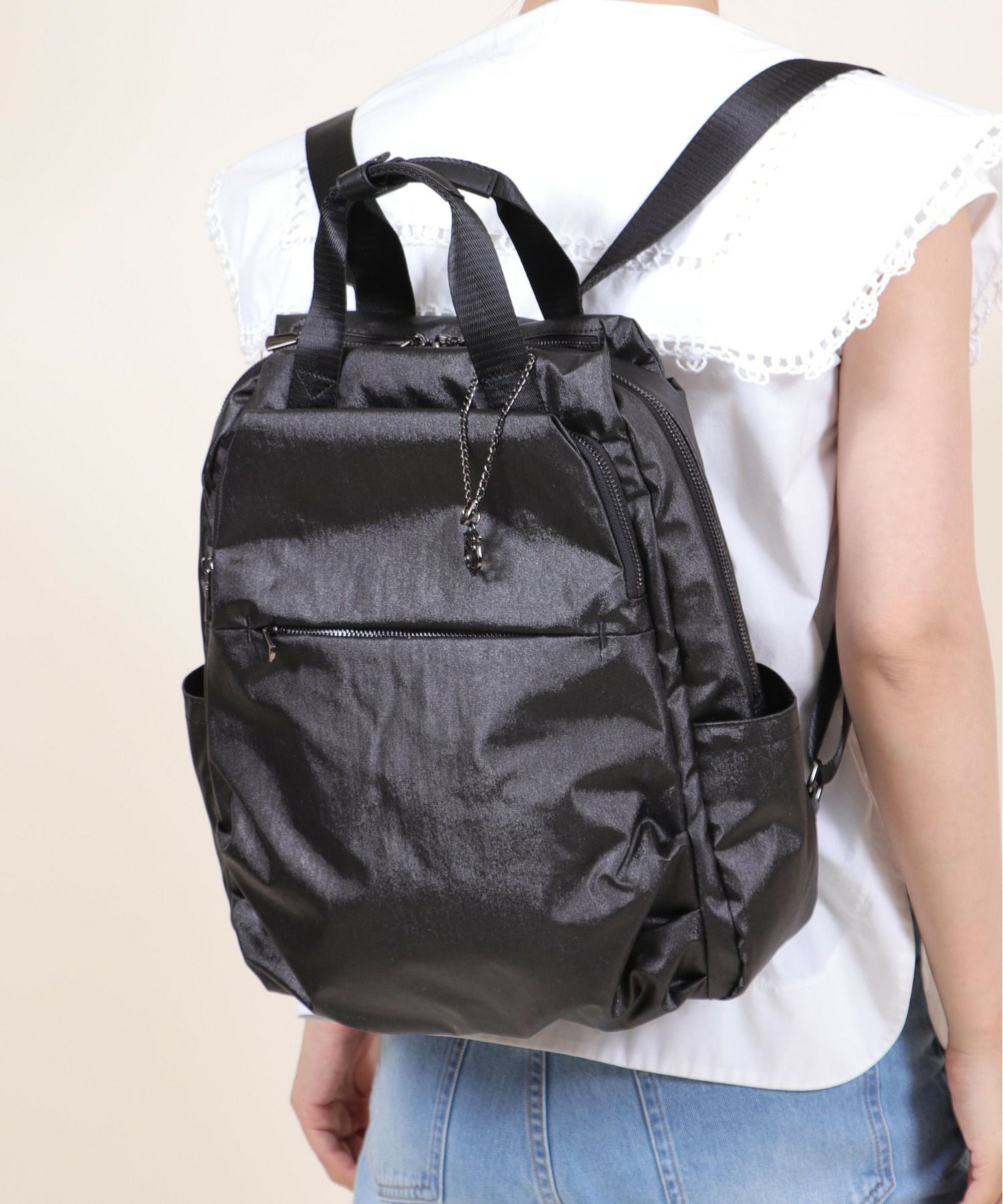 Bermosa]A4対応 兼用デザイン ナイロンリュックサック | バックパック