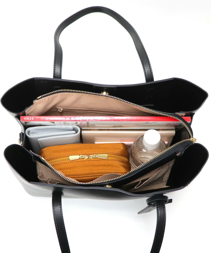 ヴェルサイユ2点おまとめ 他の方は購入をお控え下さい Bermosa]A4サイズ対応 シンプル スクエア型 タグ付き2wayバッグ