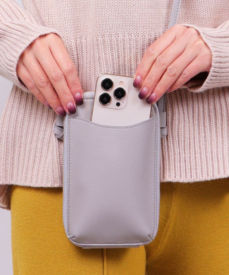 relac]仕切りポケット付き スマホ お財布ミニショルダー | ショルダー