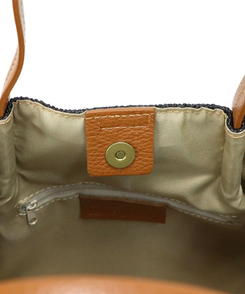 イタリア製 本革ハンドル 2WAYかごバッグ(Large size) | トートバッグ