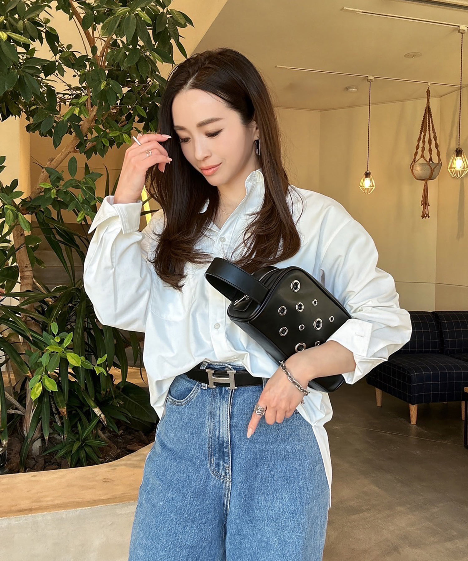 田中優衣様コラボアイテム】大容量 ロングショルダー付き マルチWAY